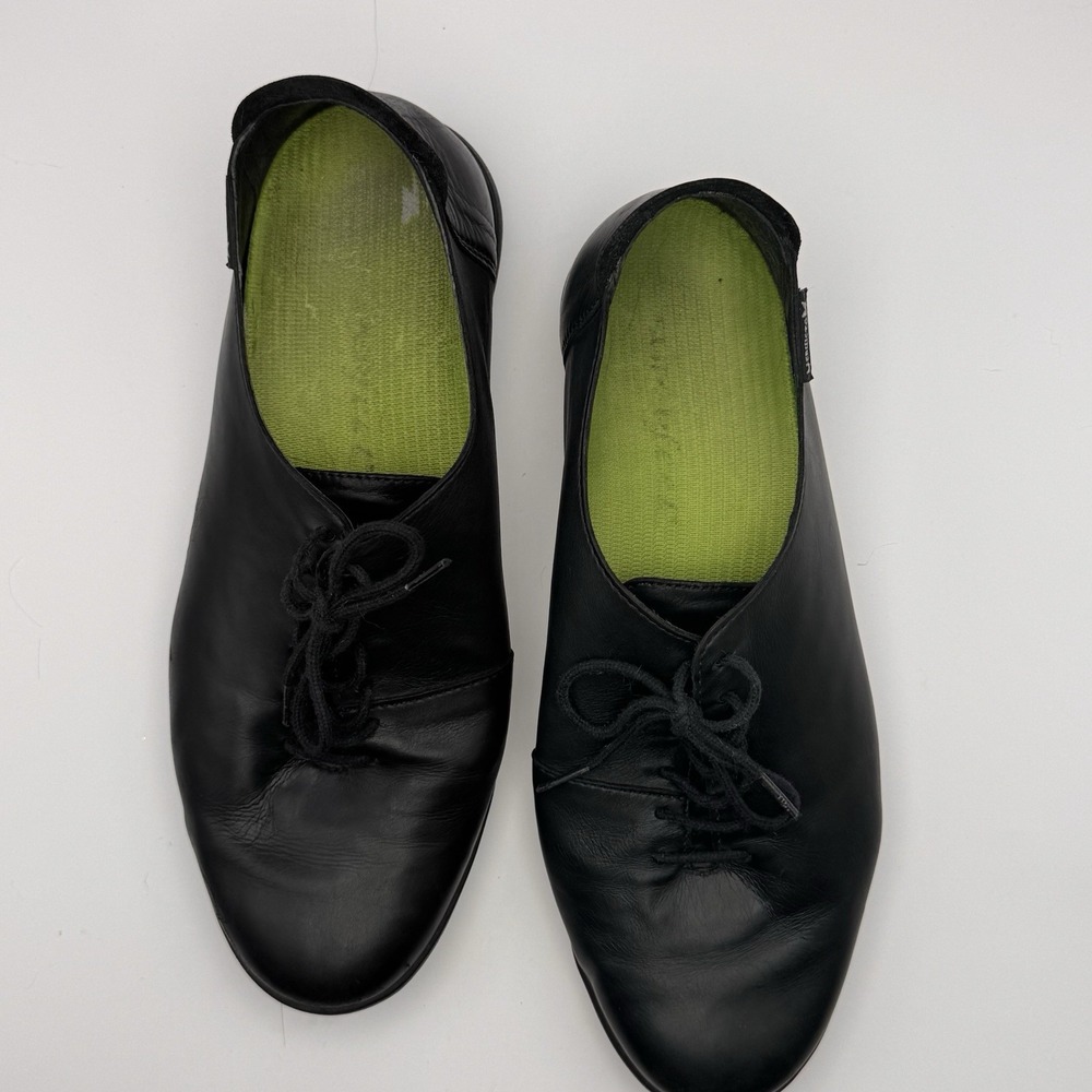 Mephisto Cool Air Jet Black Leather Walking Shoes Size 8.5 US - Picture 4 of 6